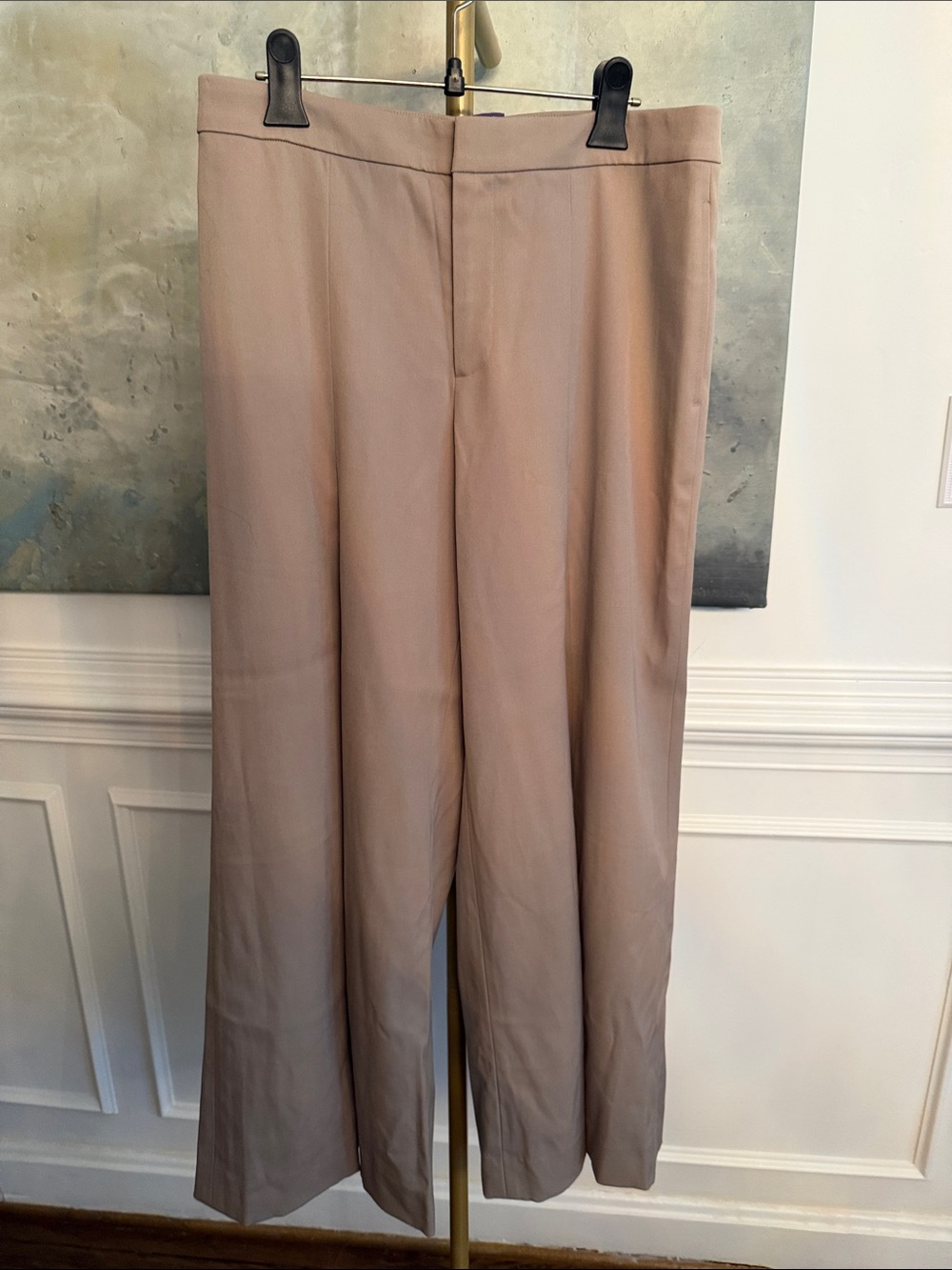 Ralph Lauren Purple Label Beatriz Pant in Truffle
